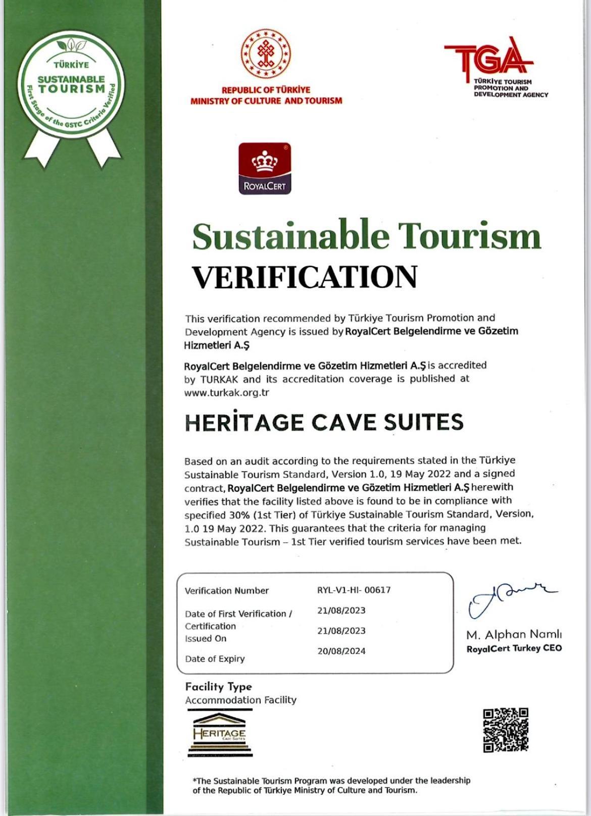 Heritage Cave Suites Ургуп Экстерьер фото